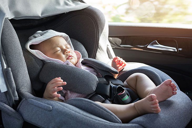 flying with infant car seat base