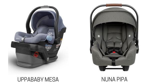 nuna pipa car seat comparison