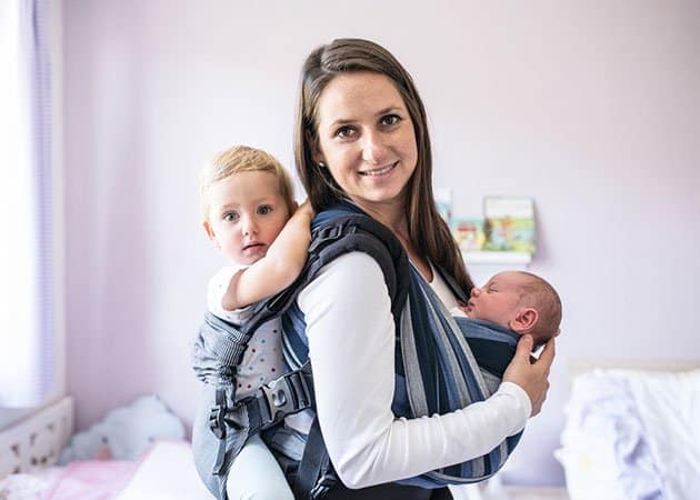 stroller or baby carrier in airport