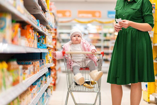 how to put car seat in walmart shopping cart