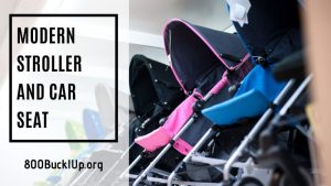 modern stroller and car seat